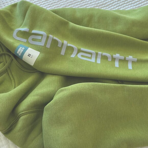 Carhartt Long Sleeve Graphic Hoodie in Green (XS to S) New with Tag - Picture 11 of 14